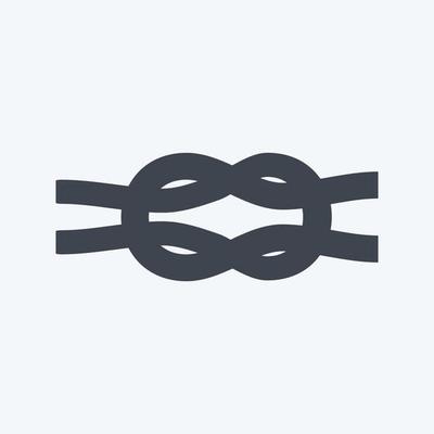 Icon Rope - Glyph Style - Simple illustration,Editable stroke