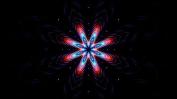 Estrella colorida dentro del túnel 4k uhd 60fps ilustración 3d video