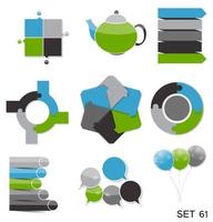 Collection of Infographic Templates for Business Vector Illustration