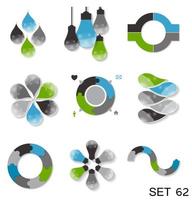 Collection of Infographic Templates for Business Vector Illustration