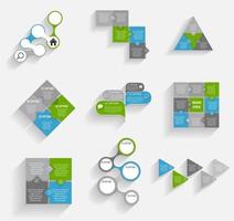 Collection of Infographic Templates for Business Vector