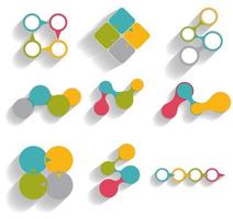 Collection of Infographic Templates for Business Vector Illustration