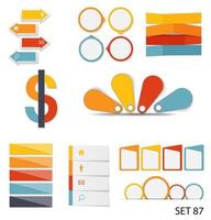 Collection of Infographic Templates for Business Vector Illustration