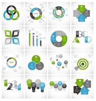 Collection of Infographic Templates for Business Vector Illustration