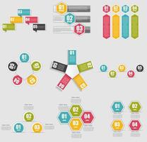 Collection of Infographic Templates for Business Vector Illustration