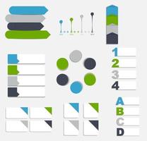 Collection of Infographic Templates for Business Vector Illustration