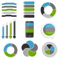 Collection of Infographic Templates for Business Vector Illustration