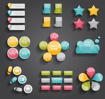 Collection of Infographic Templates for Business Vector Illustration