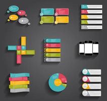 Collection of Infographic Templates for Business Vector Illustration