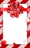 Valentine s Day Greeting Background Design. Template for advertising, web, social media and fashion ads. Horizontal poster, flyer, greeting card, header for website Vector Illustration