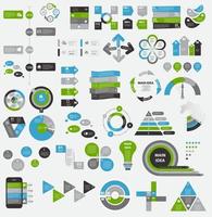 Collection of Infographic Templates for Business Vector Illustra