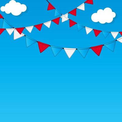 Party Flag Background Vector Illustration