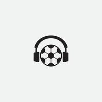 diseño de podcast de fútbol vector