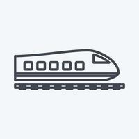 Icon Trains - Color Mate Style - Simple illustration,Editable stroke,Design template vector, Good for prints, posters, advertisements, announcements, info graphics, etc. vector