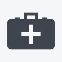 Icon Medicine Box - Glyph Style - Simple illustration,Editable stroke vector