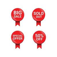Vector illustration of sales button and sold shiny design against a white background