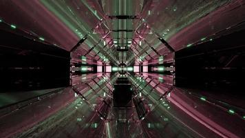 Ilustración 3d de 4k uhd fractal futurista ornamento