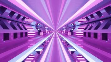 3D illustration of 4K UHD space tunnel photo