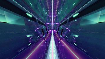 3D illustration of 4K UHD cosmic tunnel photo