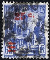 república de túnez. Sello de Túnez. sello histórico de Túnez. un sello postal impreso en túnez. foto