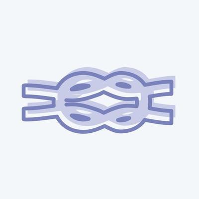 Icon Rope - Two Tone Style - Simple illustration,Editable stroke