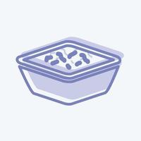 Icon Coleslaw - Two Tone Style - Simple illustration,Editable stroke vector