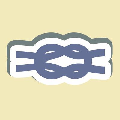 Sticker Rope - Simple illustration,Editable stroke