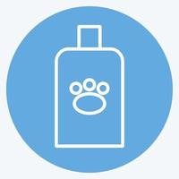 Icon Veterinary Medicine - Blue Eyes Style - Simple illustration,Editable stroke vector