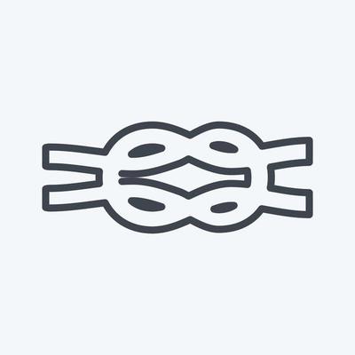 Icon Rope - Line Style - Simple illustration,Editable stroke