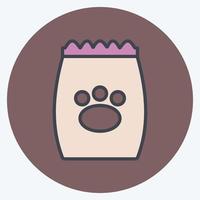 Icon Pet Food I - Color Mate Style - Simple illustration,Editable stroke vector