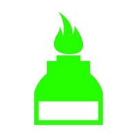 Alcohol lamp on white background vector