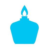Alcohol lamp on white background vector