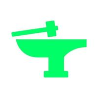 Anvil on white background vector