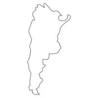 Argentina map on white background vector