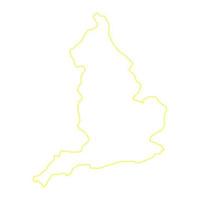 England map on white background vector