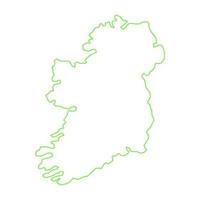 Ireland map on white background vector