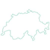 Switzerland map on white background vector