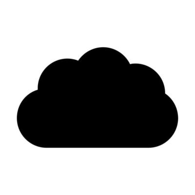 Cloud on white background