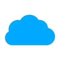 Cloud on white background vector