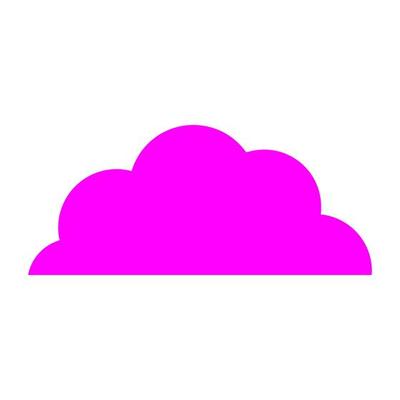 Cloud on white background