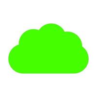 Cloud on white background vector