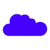 Cloud on white background vector