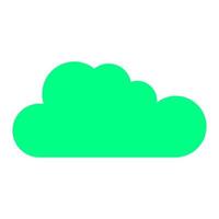 Cloud on white background vector