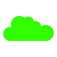 Cloud on white background vector