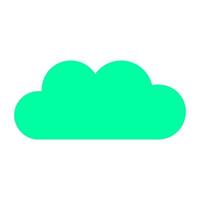 nube sobre fondo blanco vector