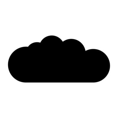 Cloud on white background