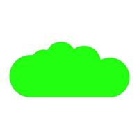 Cloud on white background vector