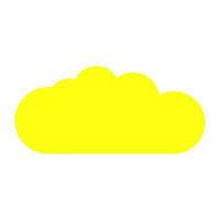 nube sobre fondo blanco vector