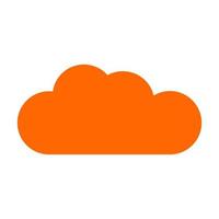 Cloud on white background vector