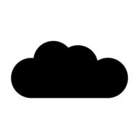 Cloud on white background vector